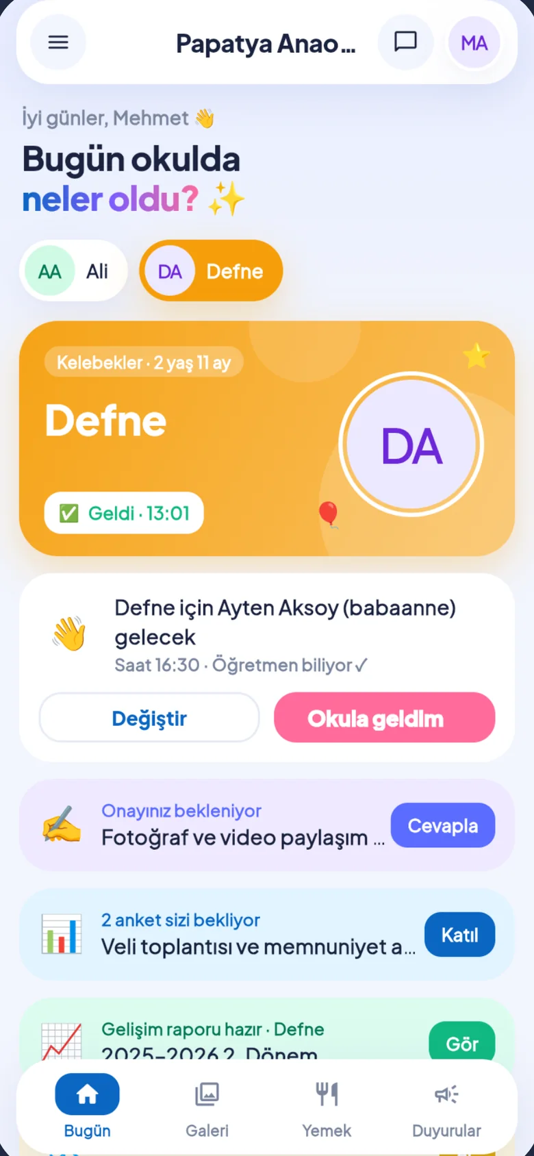 MyKres · Parent home